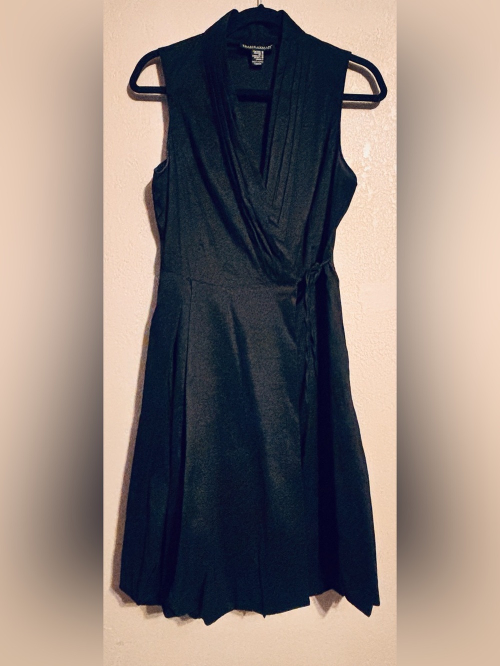 Frank Lyman Design Bubble Hem Taffeta Wrap Tie Dress